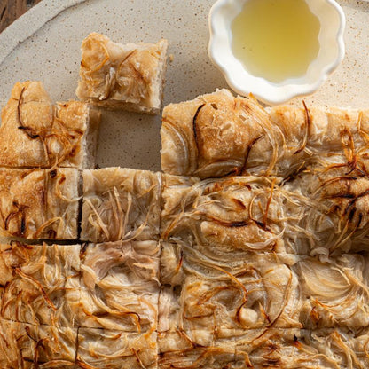 Focaccia Masa Madre de cebolla